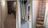 Staircase to renovated attic